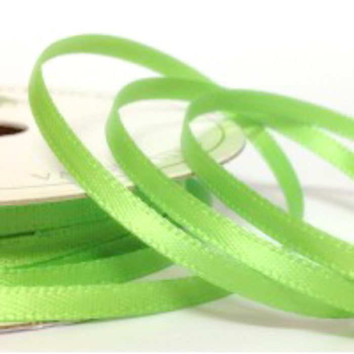 Lime Satin Ribbon, 6mm