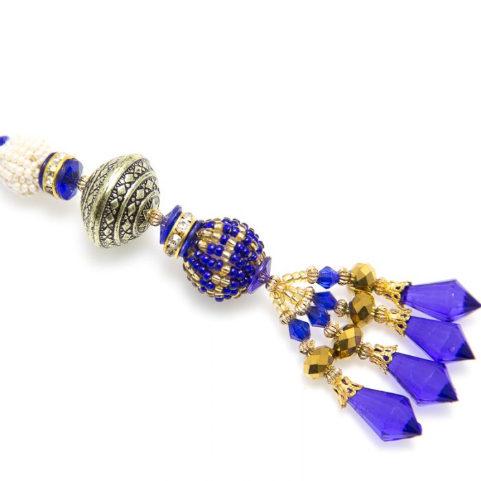 Purple 4 Drop Glass Tassel