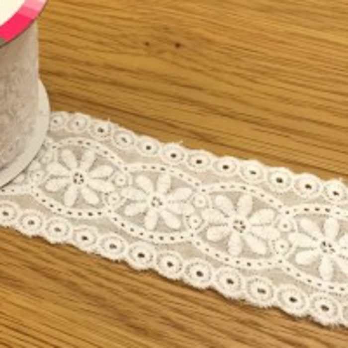Lace Embroidered, 51mm x 3 meters