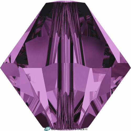 Amethyst (204) SWAROVSKI 5328, Bicone Bead