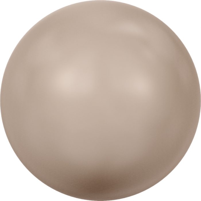 Powder Almond (305) Round Swarovski Pearls