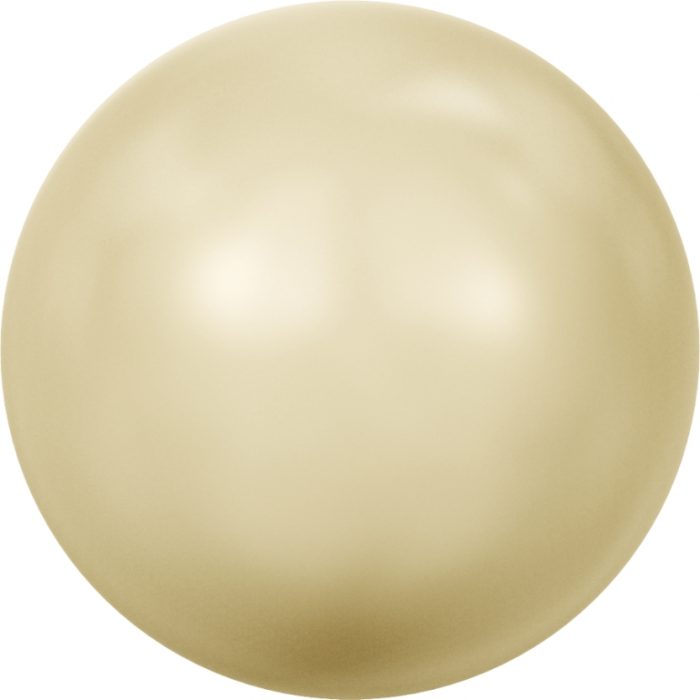 Light Gold (539) Round Swarovski Pearls