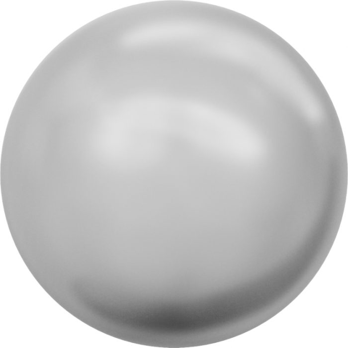 Light Grey (616) Round Swarovski Pearls