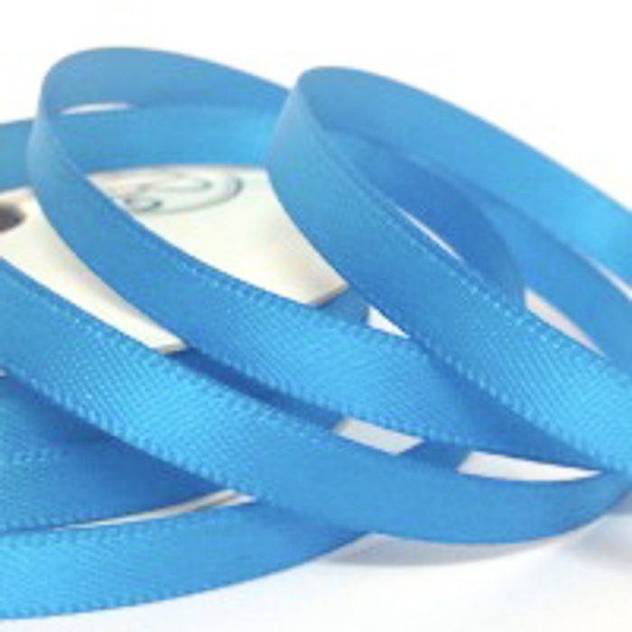 Turquoise Satin Ribbon, 6mm