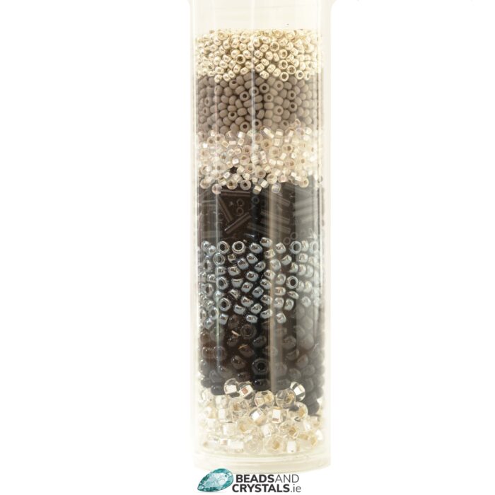 Seed Bead Mix, 65g BLACK
