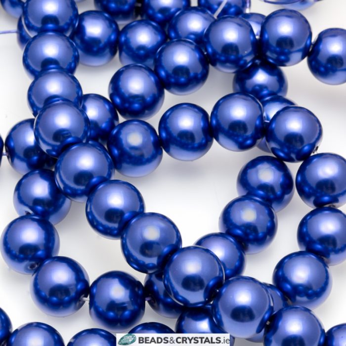 Blue Glass Pearls