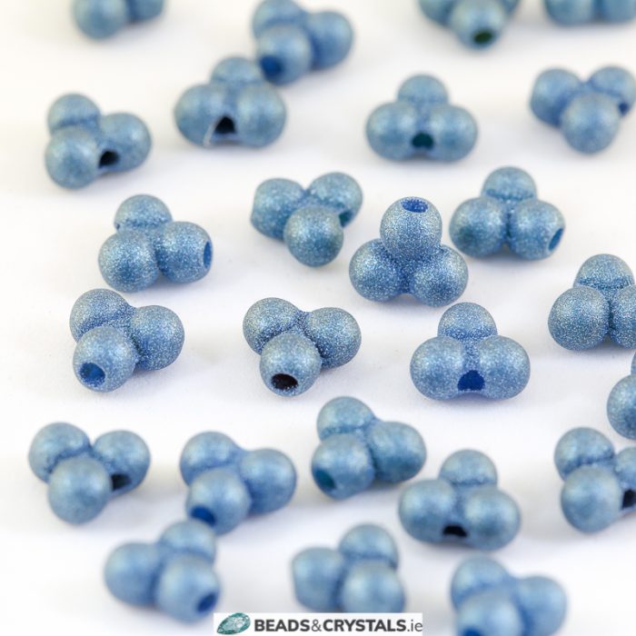 Acrylic Blue Bean Bead (20 pieces) - Image 7