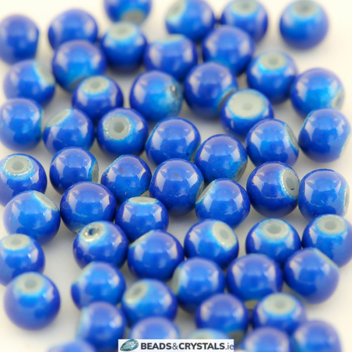 Blue Miracle Round bead 4mm (200 pieces)