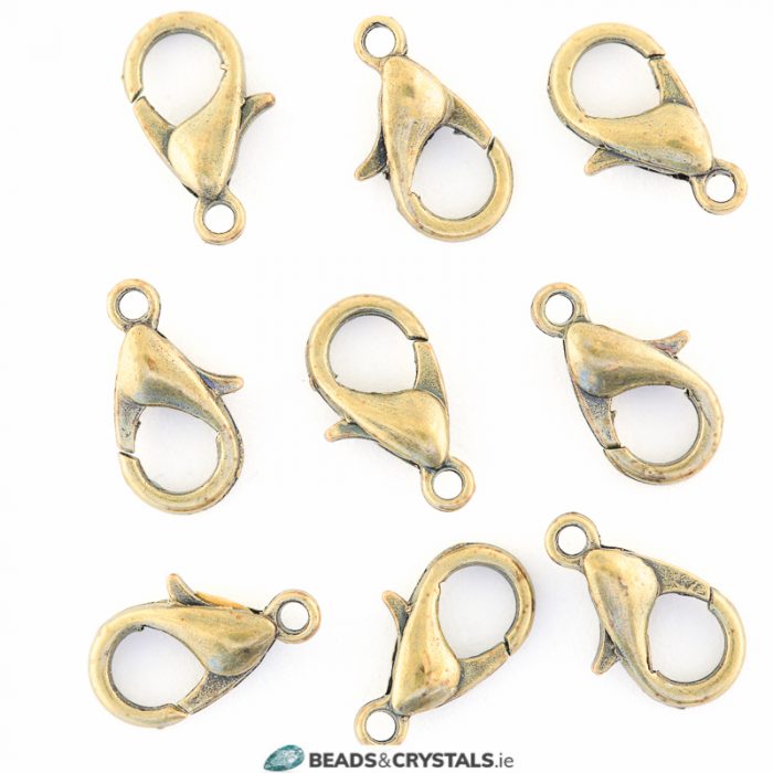 Bronze Trigger Catch 12x6mm (15 pieces)
