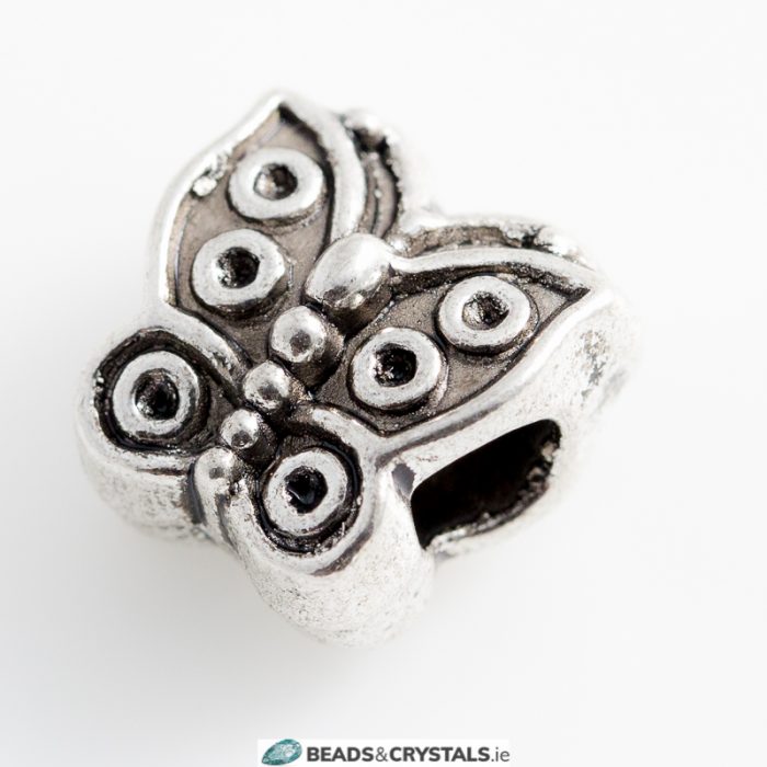 Silver Pandora Style, Butterfly Bead, 3 pieces