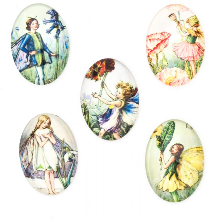 Mixed 18x25mm Fairies x 10 pieces
