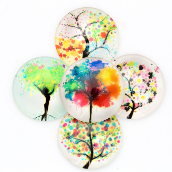 Mixed 25mm Trees x 5 pieces