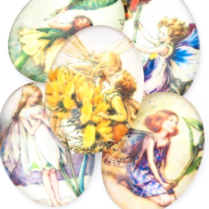 Mixed 30x40mm Fairies x 5 pieces