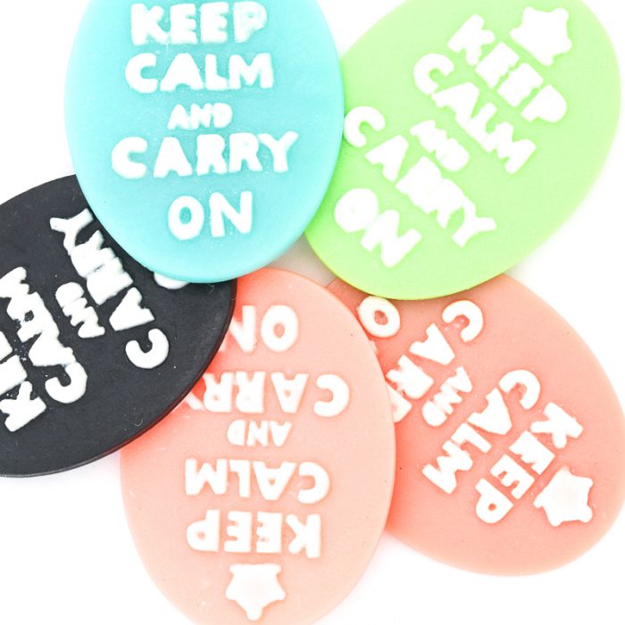 Mixed 30x40mm Keep Calm and Carry On x 5 pieces