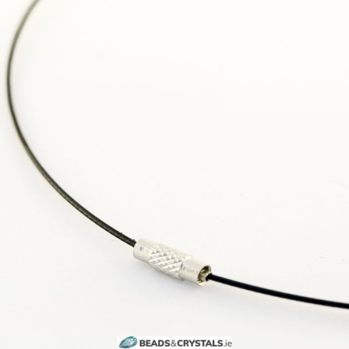 Black Ready to Wear Cable Necklet 18 inch (45cm)