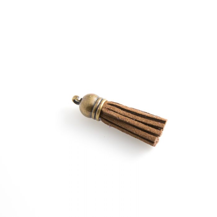 Brown Suede Tassel, 4cm