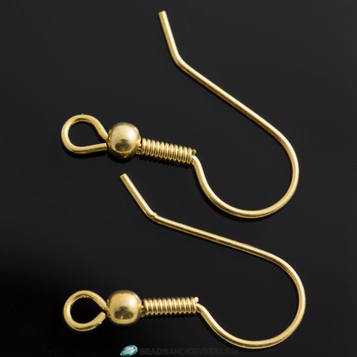 Gold Fish Hooks, Ear Wires