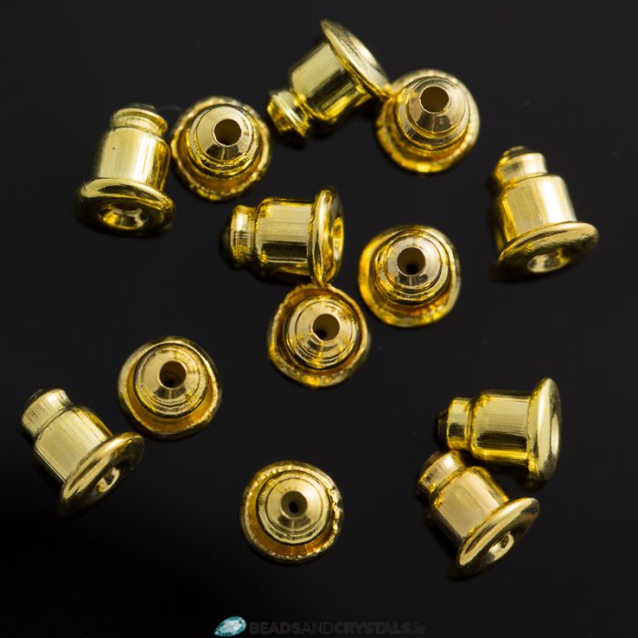 Clutch Earring Back, Ear Nut, Gold
