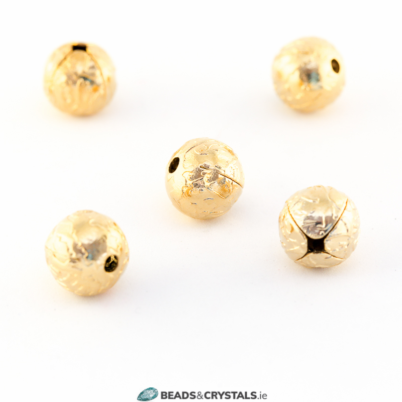 Gold Metal Ball Beads and Crystals Dublin Ireland