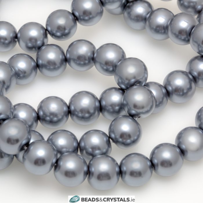 Dark Grey Glass Pearl