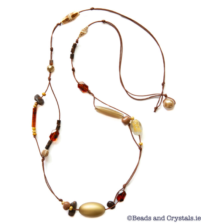 KNOTTED NECKLACE -GOLDEN