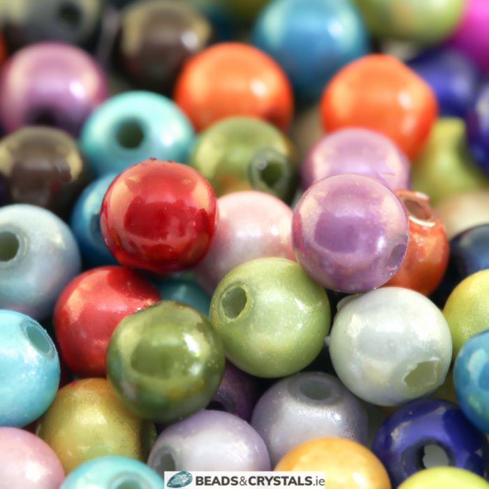 Mix  Miracle Round bead 6mm (100 pieces)