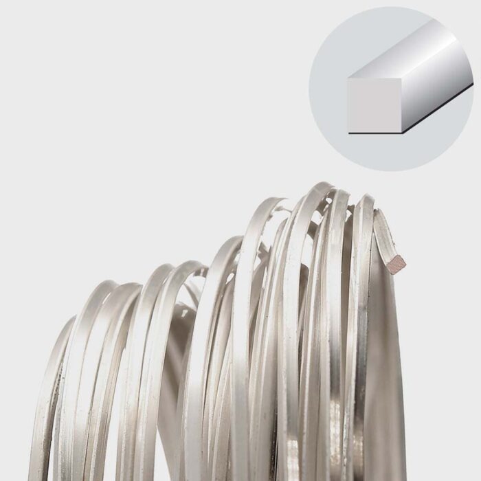 Silver .7mm (21g) SQUARE Craft Wire - Image 3