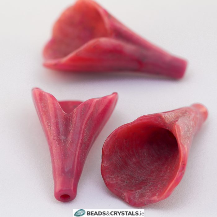 Acrylic Pink Viola Flower 50x40mm (3 pieces) - Image 9