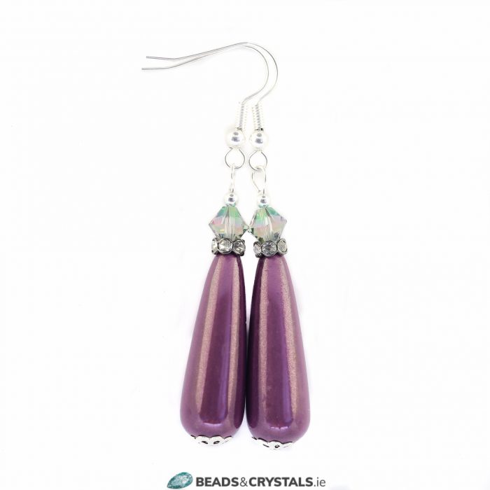 Purple Drop Earring KIT