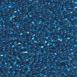 Dark Aqua Silver Lined, 6/0, 67150