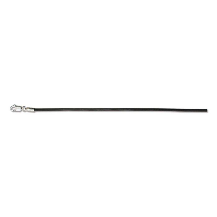 16 " Black 1.5mm Leather Necklace