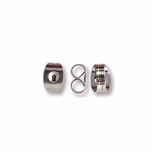 Scroll Earring Backs, Stainless Steel