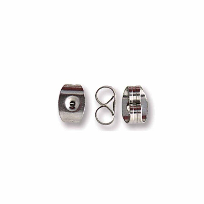 Scroll Earring Backs, Stainless Steel