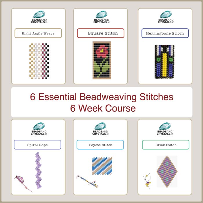Essential Bead Weaving Stitches, 6 week course, Wednesdays SEPTEMBER 2025