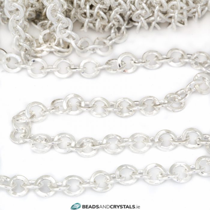 Silver Chain, Heavy 6mm links