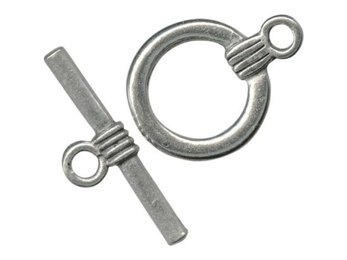 Metalised Toggle Clasp, 18mm