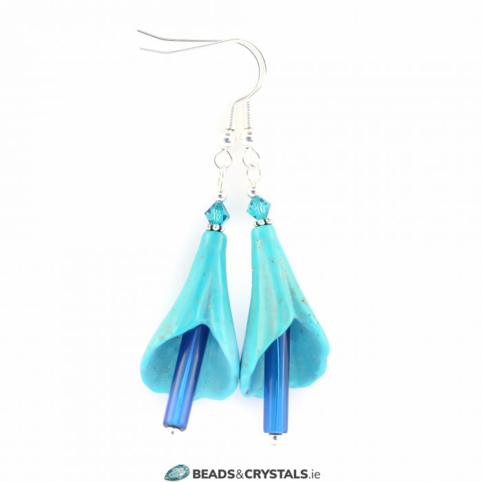 Turquoise Trumpet Earring KIT